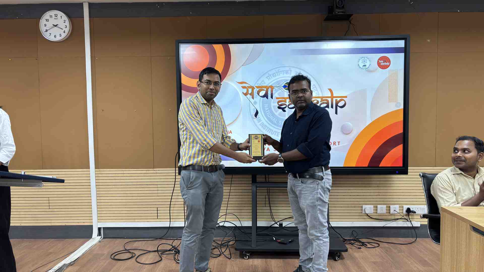 Core Official receiving Best Leadership Award